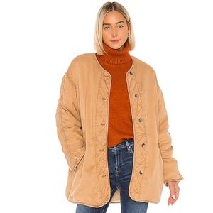 Free People Ivy Reversible Sherpa Jacket, SZ M